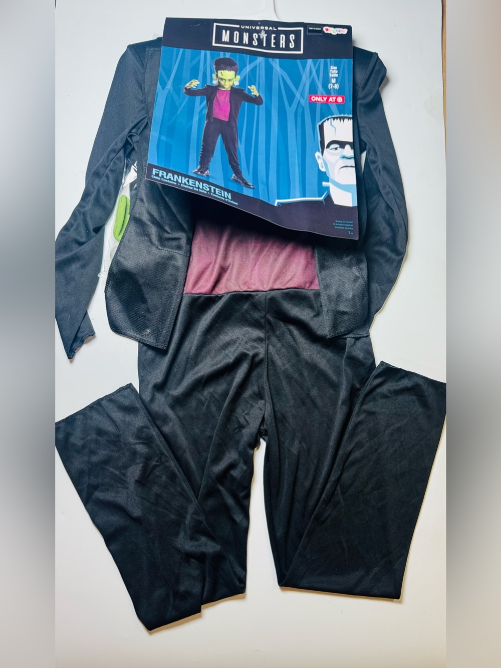Universal Monsters Frankenstein Kids Halloween Costume Size M 7-8